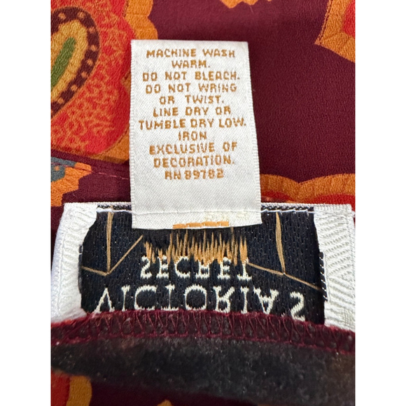 Vintage 90’s Victoria's Secret Collection Lounge Set Paisley M - Picture 11 of 12